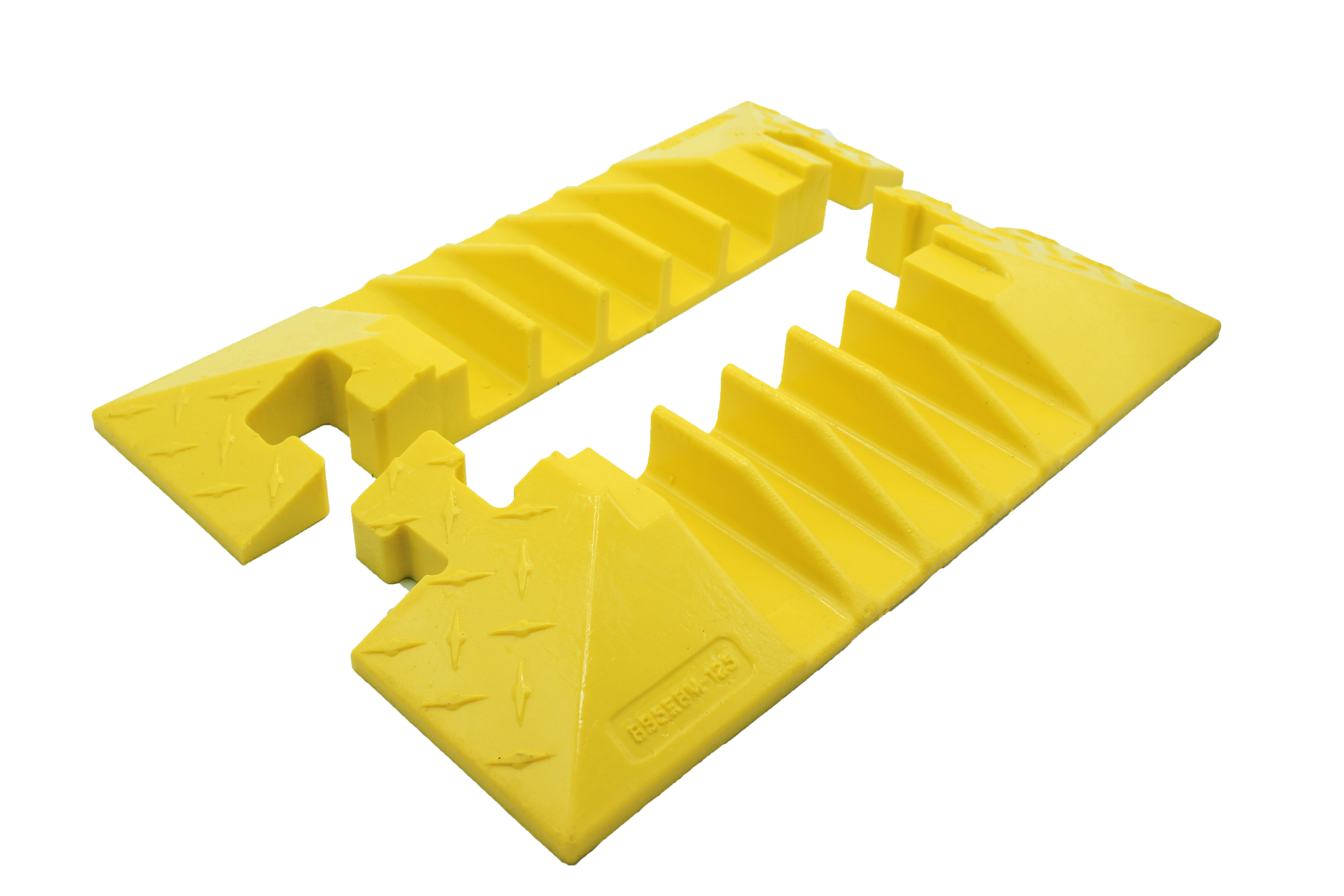 End Boots with T-Connector for BB5-125-T-B/Y, 5-Channel Bumble Bee® Cable Protector - BB5EB-125-T-Y