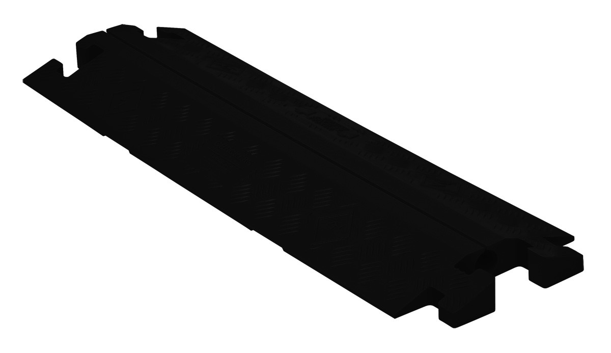 1-Channel Split-Top Linebacker&reg; Cable Protector for 1.25" Lines, Black - CP1X125-GP-B