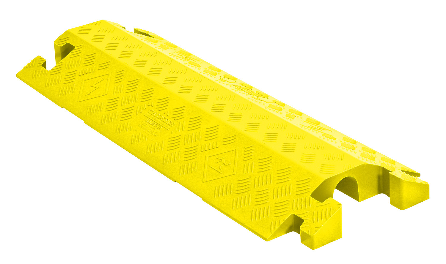 1-Channel Drop-Over Linebacker® Cable Protector for 2.25" Lines, Yellow - CP1X225-GP-DO-Y