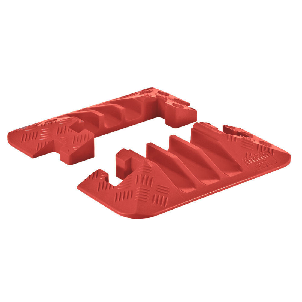 End Caps for CP3X225-Y/O, 3-Channel Linebacker® Cable Protector - CPEC3X225-O