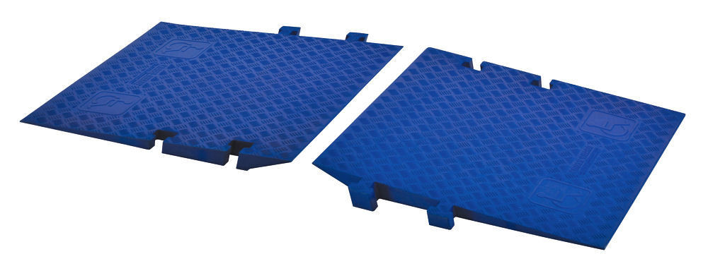 ADA Ramp Attachment Pair for GD3-DO 3-Channel Guard Dog® Cable Protectors - CPRP-3GD-DO-BLU
