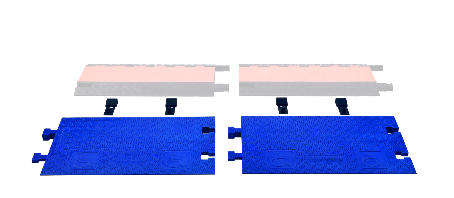 ADA Ramps for GD5X125 5-Channel Guard Dog&reg; Cable Protector - CPRP-5GD-BLU