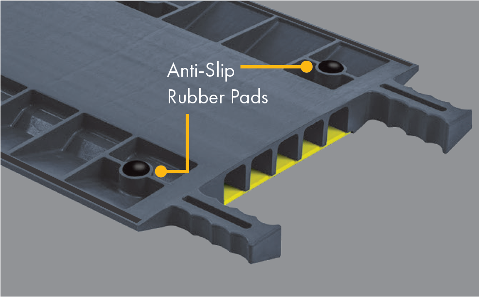 Anti-Slip Rubber Pad Traction Kit for Fastlane&reg; FL1X4, FL2X1.75, and Grip Guard&reg; Cable Protectors - CPRPKIT1-8
