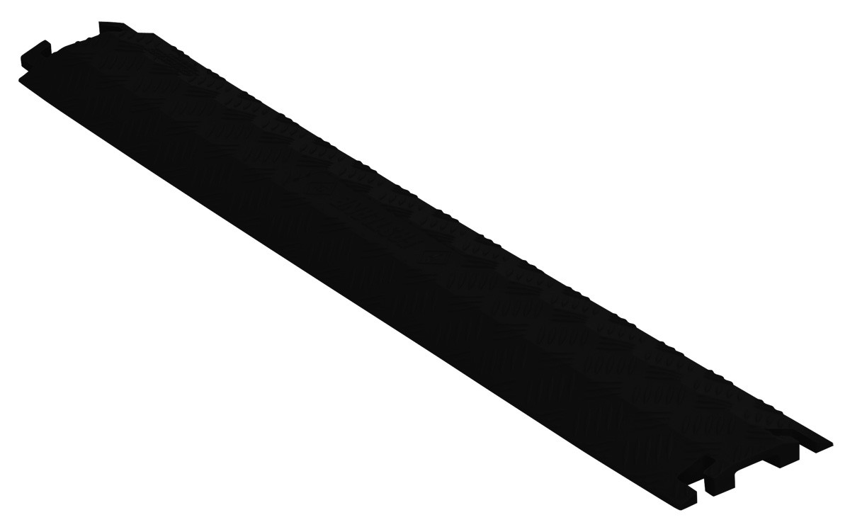 1-Channel 1.5" Fastlane&reg; Drop-Over Cable Protector for .5" Lines, Black -  FL1X1.5-B