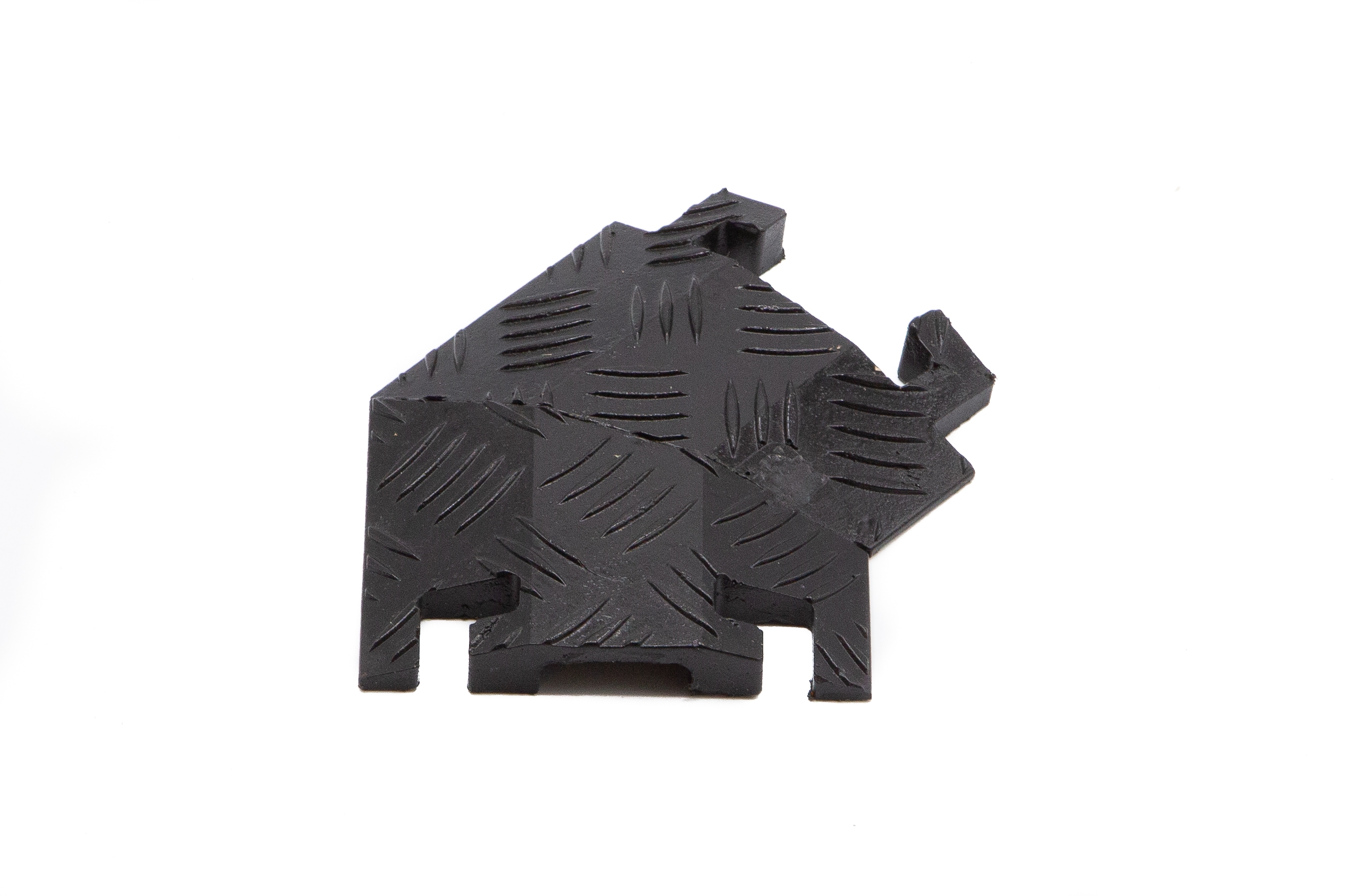 45 Degree Left Turn for FL1X1.5, 1-Channel Fastlane® Drop-Over Cable Protector, Black - FL45LT1X1.5-B