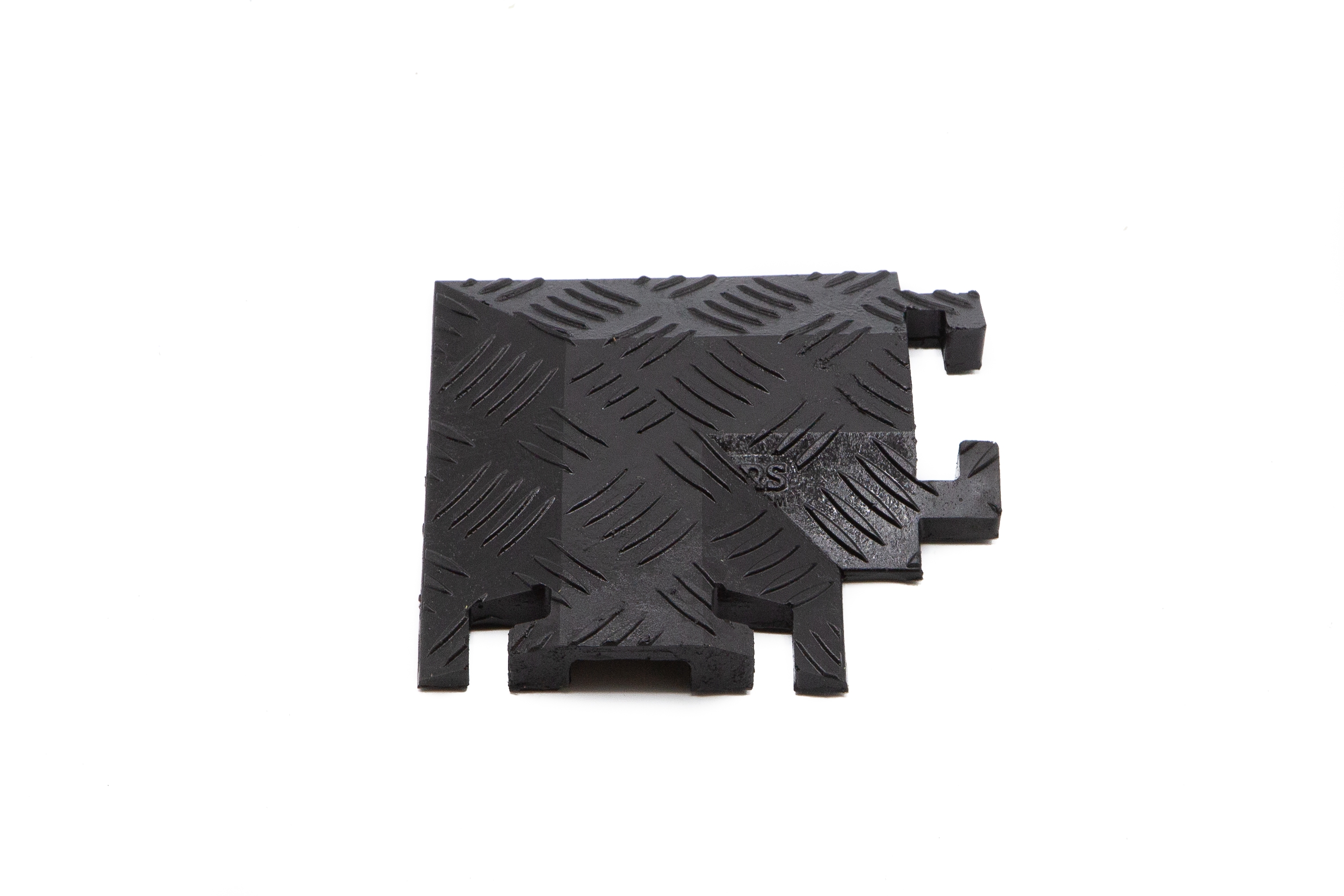 90 Degree Right Turn for FL1X1.5, 1-Channel Fastlane® Drop-Over Cable Protector, Black - FL90RT1X1.5-B