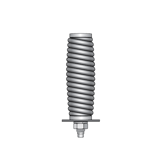Heavy Duty Spring Mount Whip Holder for Lighted Whips (FS7006) for models in 3, 5, 6, and 8 foot lengths