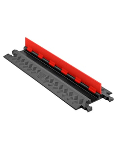 1-Channel Low-Profile Guard Dog® Cable Protectors for .75" Lines, Orange Lid/Black Base - GD1X75-ST-O/B 1-Channel Low-Profile Guard Dog® Cable Protectors for .75" Lines, Orange Lid/Black Base - GD1X75-ST-O/B