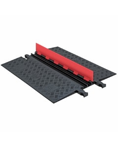 2-Channel Low-Profile Guard Dog® ADA Cable Protector for .75" Lines, Orange Lid/Black Base - GD2X75-O/B 2-Channel Low-Profile Guard Dog® ADA Cable Protector for .75" Lines, Orange Lid/Black Base - GD2X75-O/B
