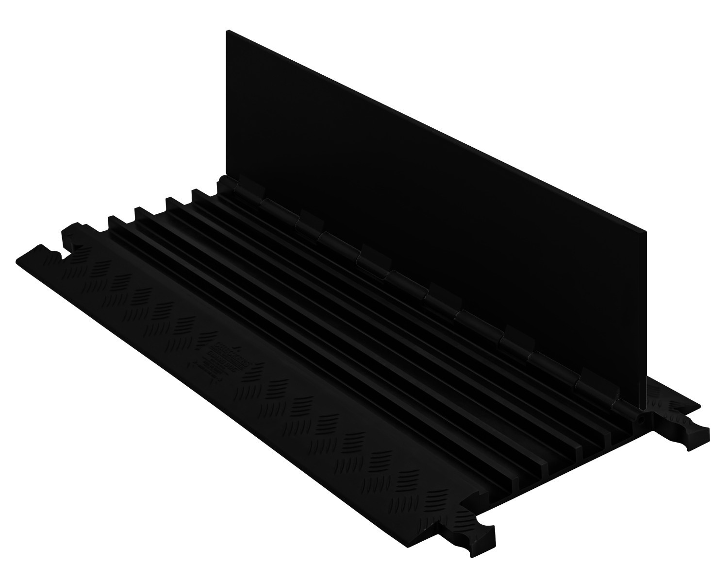 5-Channel Low-Profile Guard Dog&reg; Cable Protector for .75" Lines, Black Lid/Black Base - GD5X75-ST-B/B