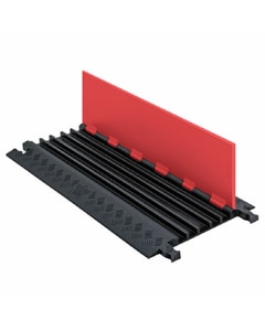 5-Channel Low-Profile Guard Dog® Cable Protector for .75" Lines, Orange Lid/Black Base - GD5X75-ST-O/B 5-Channel Low-Profile Guard Dog® Cable Protector for .75" Lines, Orange Lid/Black Base - GD5X75-ST-O/B