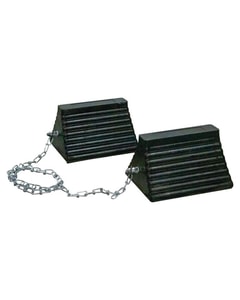 General-Purpose Rubber Wheel Chocks with Cored Bottom, Chained Pair, Trucks & Trailers - RC815-CP General-Purpose Rubber Wheel Chocks with Cored Bottom, Chained Pair, Trucks & Trailers - RC815-CP