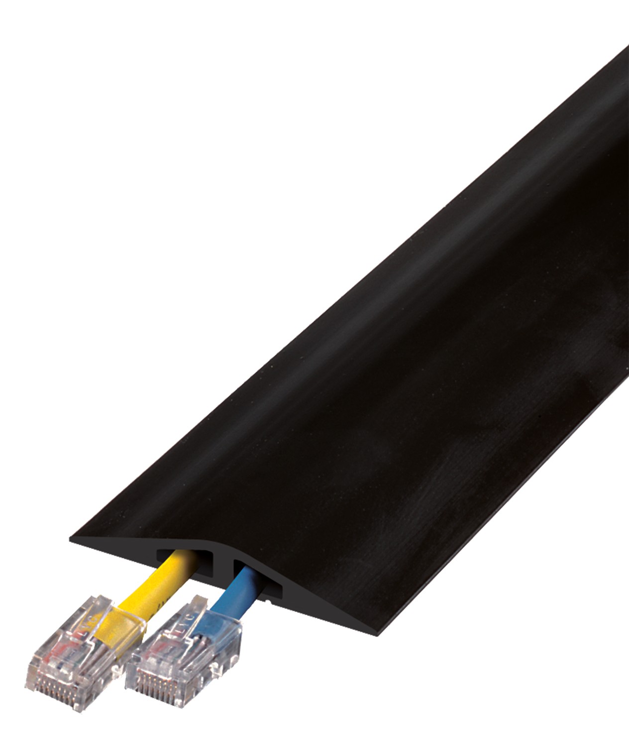 10 ft. 2-Channel Rubber Duct Internet Cable Protector - RFD2-10