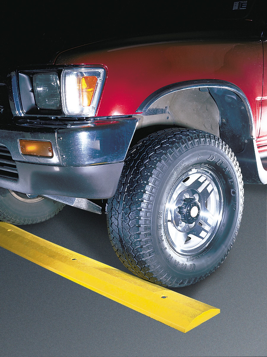 4 ft Deluxe Recycled Plastic Speed Bump, without Hardware, Yellow - SB4D