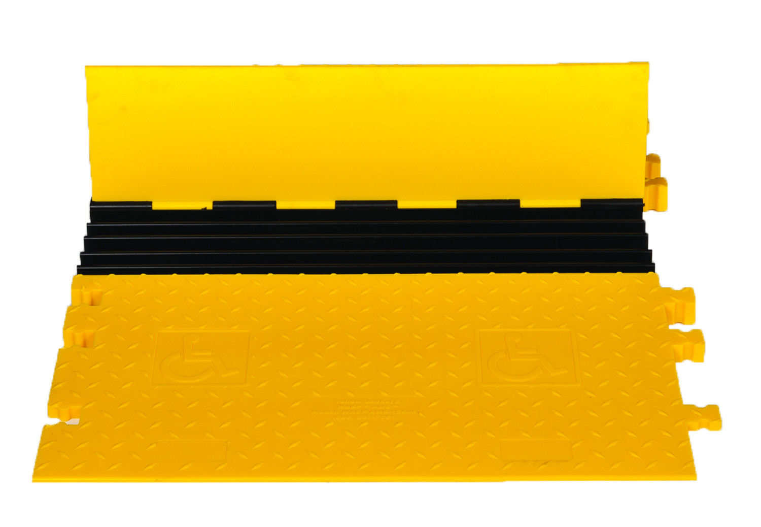 Kit 3, 5-Channel Yellow Jacket® AMS® Modular Accessibility Ramp System, ADA Cable Protector for 1" Lines - WSA-125-KIT3-HS