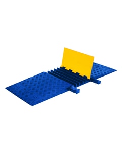 5-Channel Yellow Jacket® ADA Cable Protector for 1.325" Lines, Yellow Lid/Blue Base - YJ5-125ADAY/BLU 5-Channel Yellow Jacket® ADA Cable Protector for 1.325" Lines, Yellow Lid/Blue Base - YJ5-125ADAY/BLU